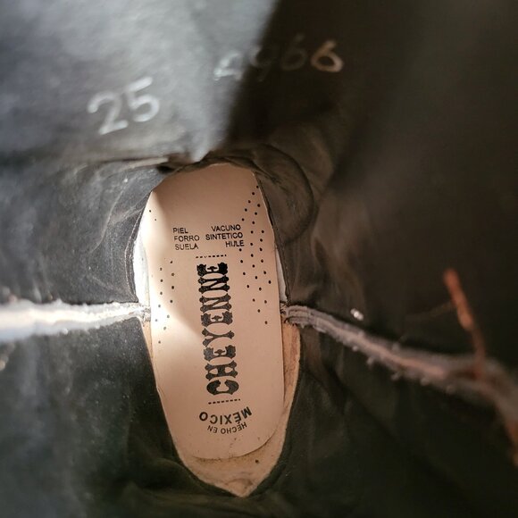 NEW WOMANS CHEYENNE LEATHER WESTERN RODEO COWBOY BOOTS SZ 9 - Picture 13 of 13